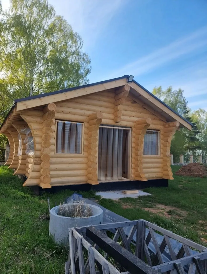 Строительство дома из оцилиндрованного бревна — Вятка Дом